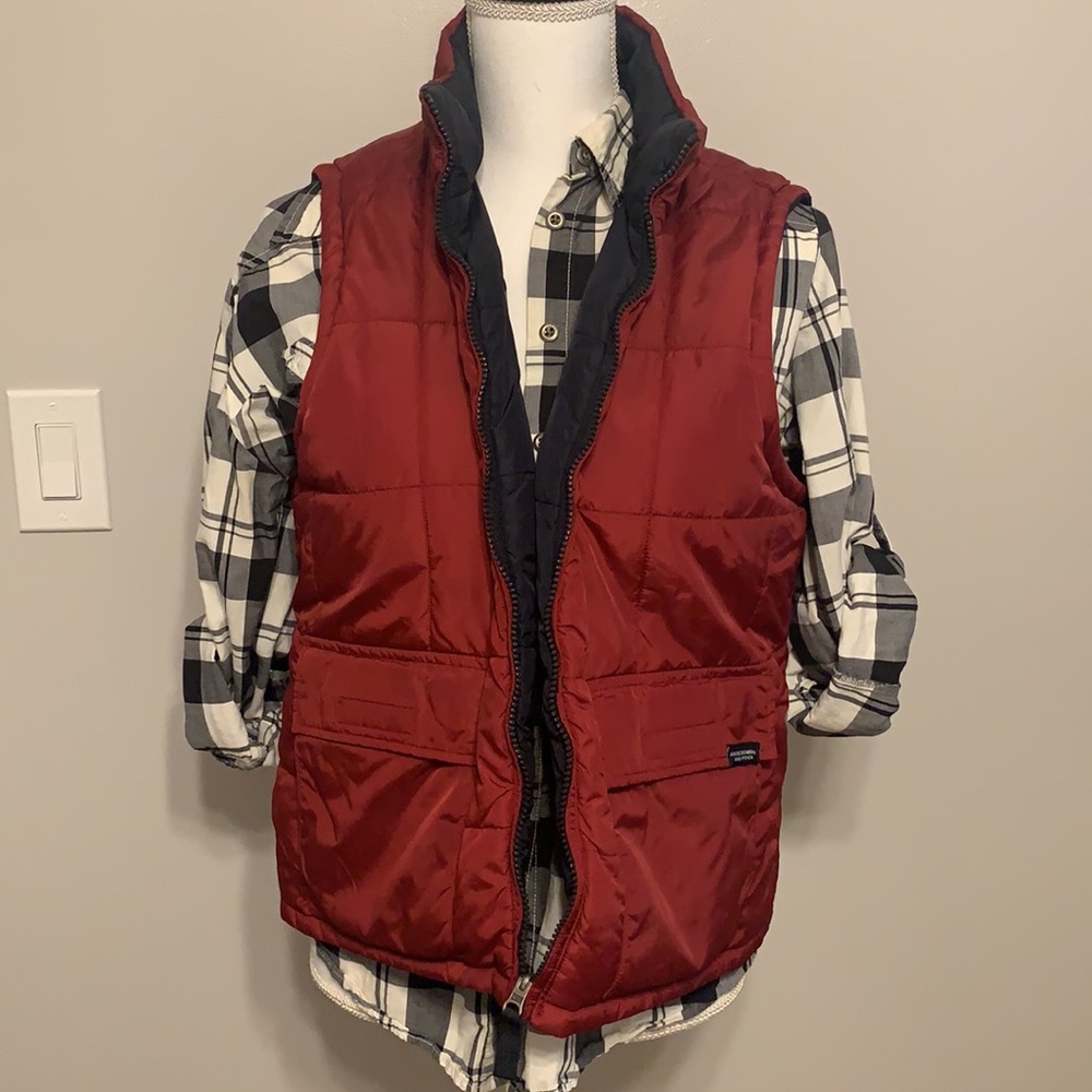 Abercrombie & Fitch Reversible Puffer Jacket L